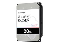 WD Ultrastar DC HC560 - Hårddisk - 20 TB - inbyggd - 3.5" - SAS 12Gb/s - 7200 rpm - buffert: 512 MB 0F38652