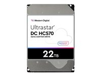 WD Ultrastar DC HC570 - Hårddisk - 22 TB - inbyggd - 3.5" - SAS 12Gb/s - 7200 rpm - buffert: 512 MB 0F48052