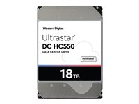 WD Ultrastar DC HC550 WUH721818ALE6L4 - Hårddisk - 18 TB - inbyggd - 3.5" - SATA 6Gb/s - 7200 rpm - buffert: 512 MB 0F38459