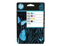 HP 953 - 4-pack - svart, gul, cyan, magenta - original - bläckpatron - för Officejet Pro 7740, 7740 Wide Format, 8210, 8216, 8218, 8710, 8715, 8720, 8725, 8730, 8740 6ZC69AE#301