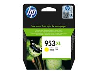 HP 953XL - 18 ml - Lång livslängd - gul - original - blister - bläckpatron - för Officejet Pro 77XX, 82XX, 87XX F6U18AE#BGX