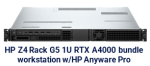 HP Z4 Rack G5 Intel Xeon W3-2425 4.2 GHz 15MB 6C, HP Linux-ready, 64GB (2x32GB) DDR5 4800 DIMM ECC, Z Turbo 1TB PCIe-4x4 2280 TLC M.2 SSD, HP 10GBase-T Flex IO, NVIDIA RTX A4000 16 GB FH Blower Fan 4DP PCIe x16 Graphics, HP Anyware Integrated Remote System Controller, HP Z4 Rack Rail Rack Kit, HP 3 year Onsite Care Workstation Hardware Support incl. HP Anyware Pro